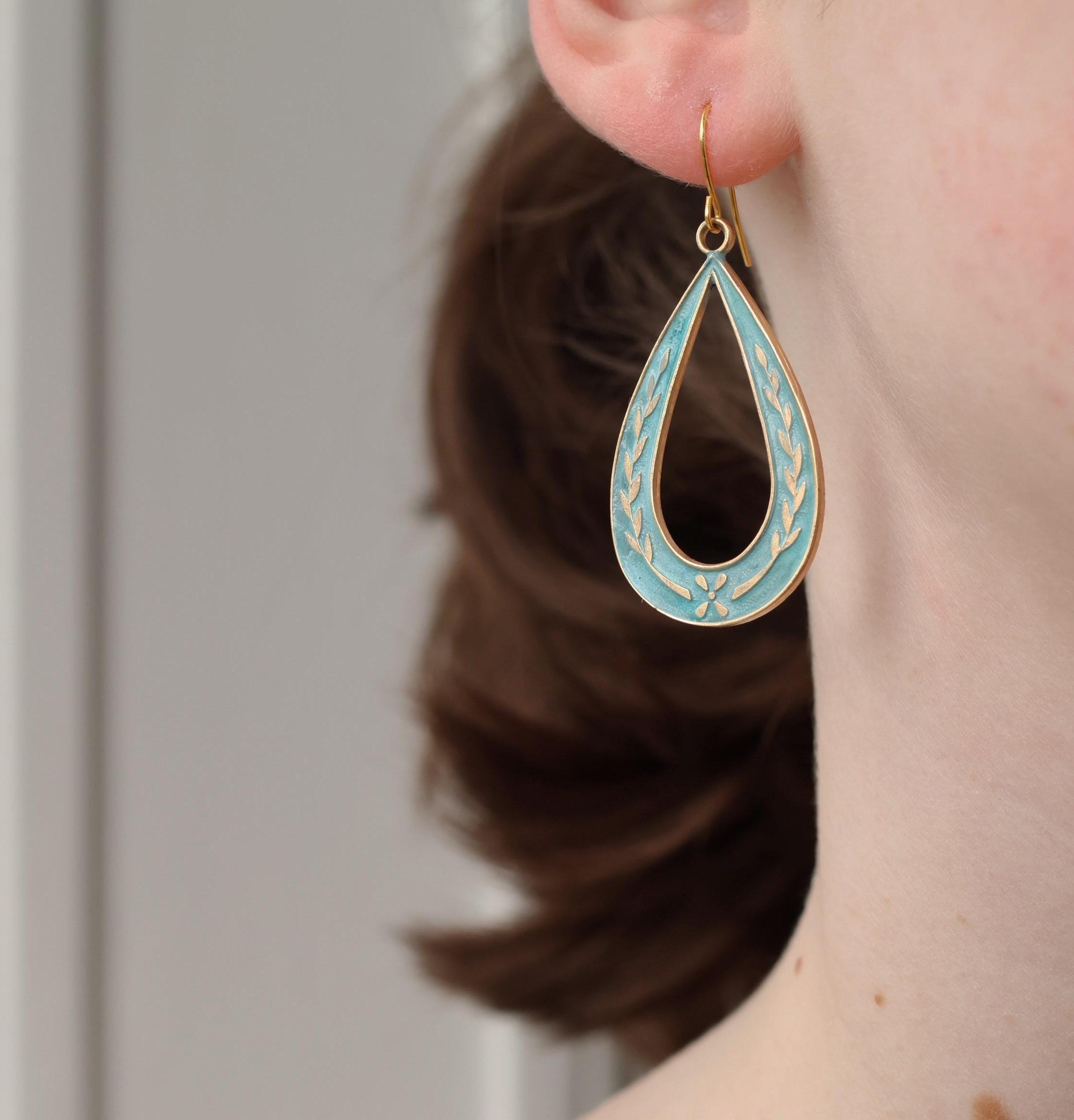 Sprig Hoop Earrings