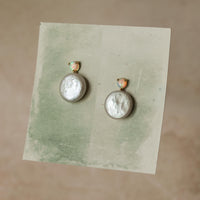 Opal Freshwater Pearl Earrings