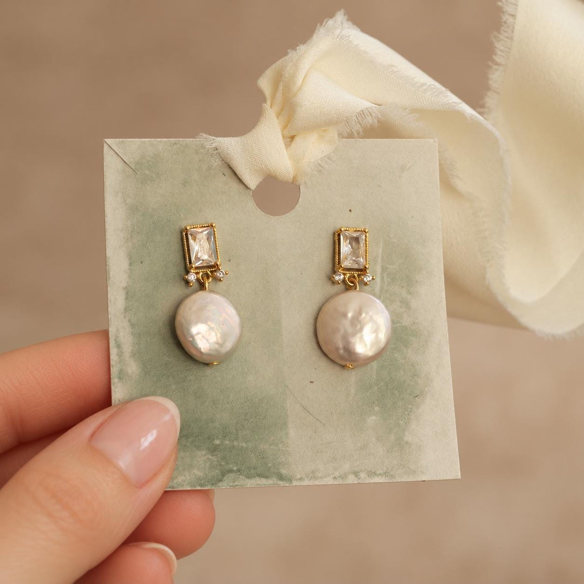 Regency Pearl Bridal Earrings
