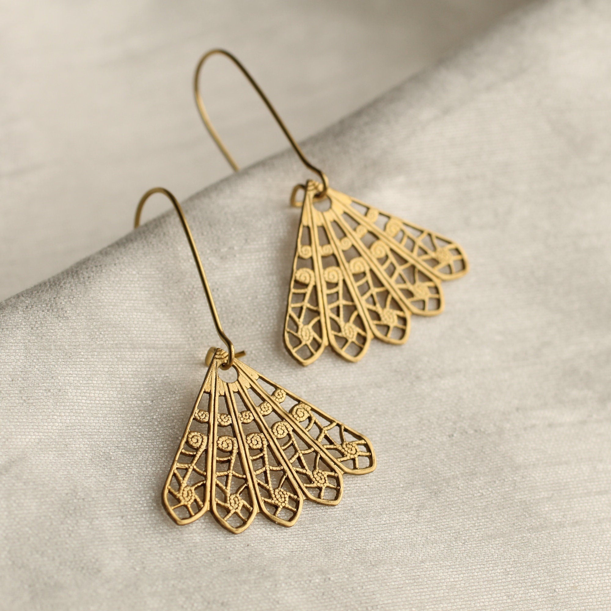 Filigree Fan Earrings