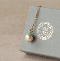 Gold Pearl & Turquoise Earrings