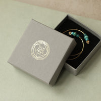 Turquoise Amazonite Hoop Earrings
