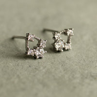 Silver Arch Stud Earrings