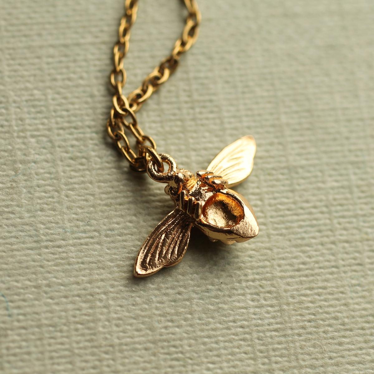 Gold Bee Necklace