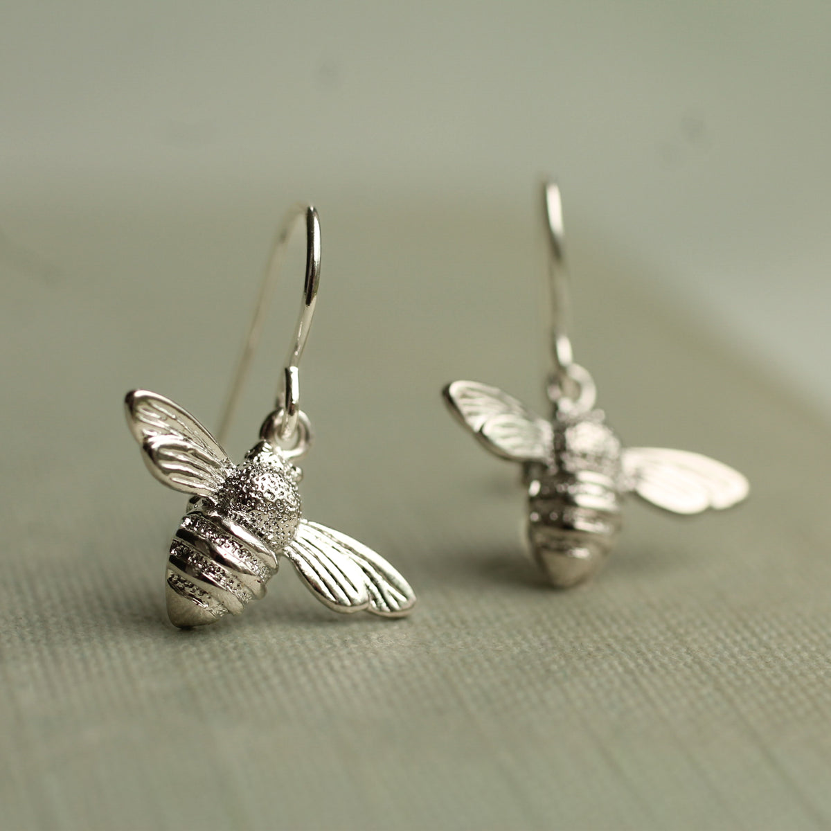 Silver Bee Necklace