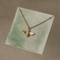 Gold Bee Necklace