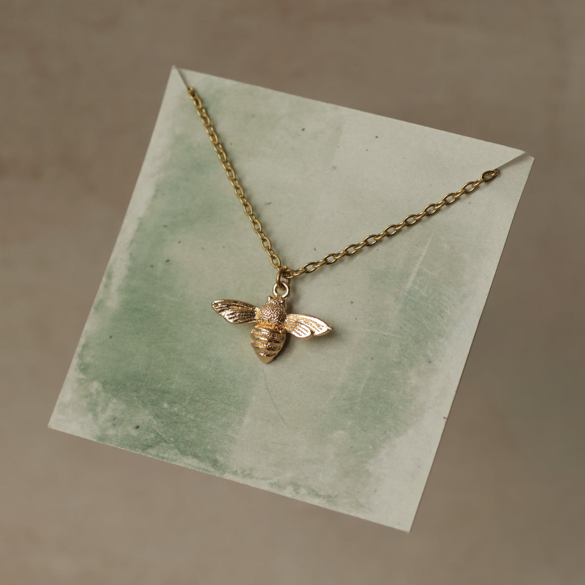 Gold Bee Necklace