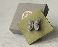 Blue Butterfly Brooch Pin