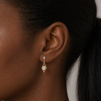 Rhombus Geometric Jewel Earrings