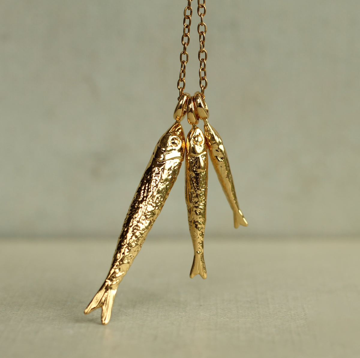 Gold Sardine Necklace