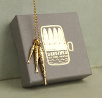 Gold Sardine Necklace