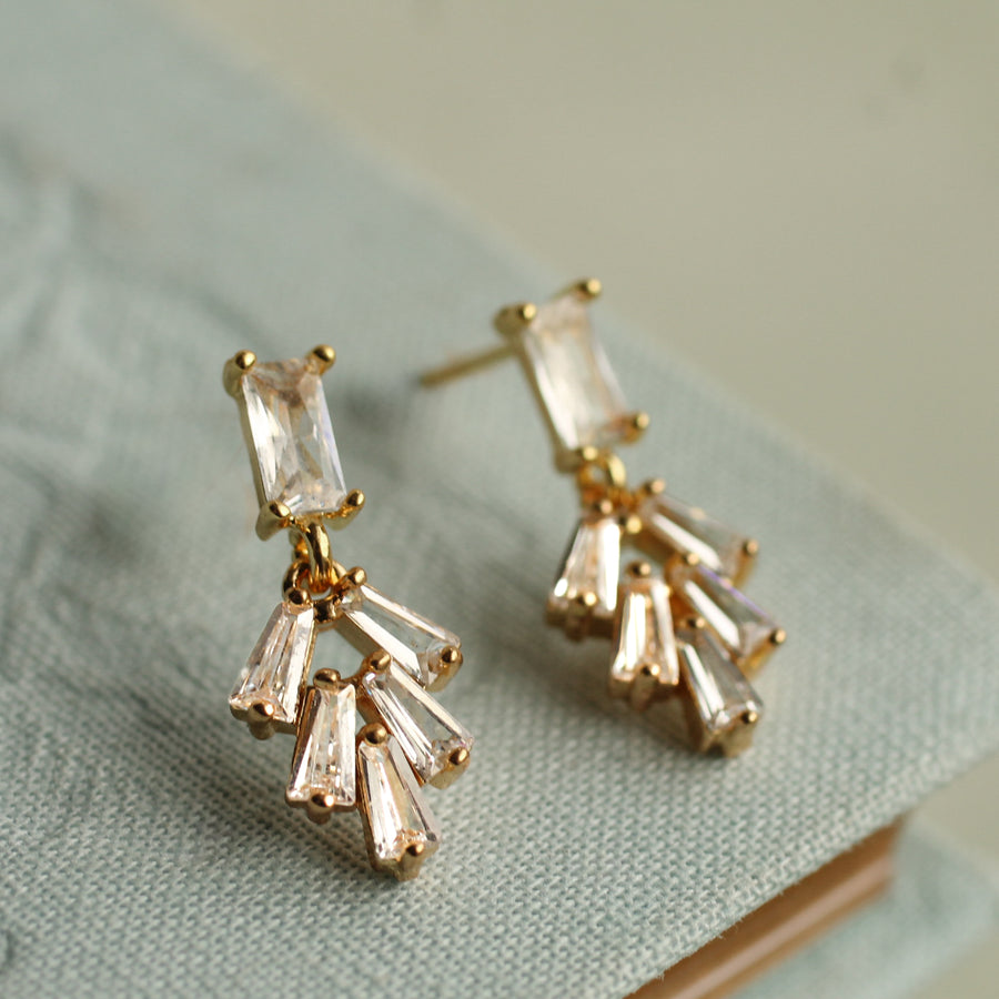 Art Deco Baguette Earrings
