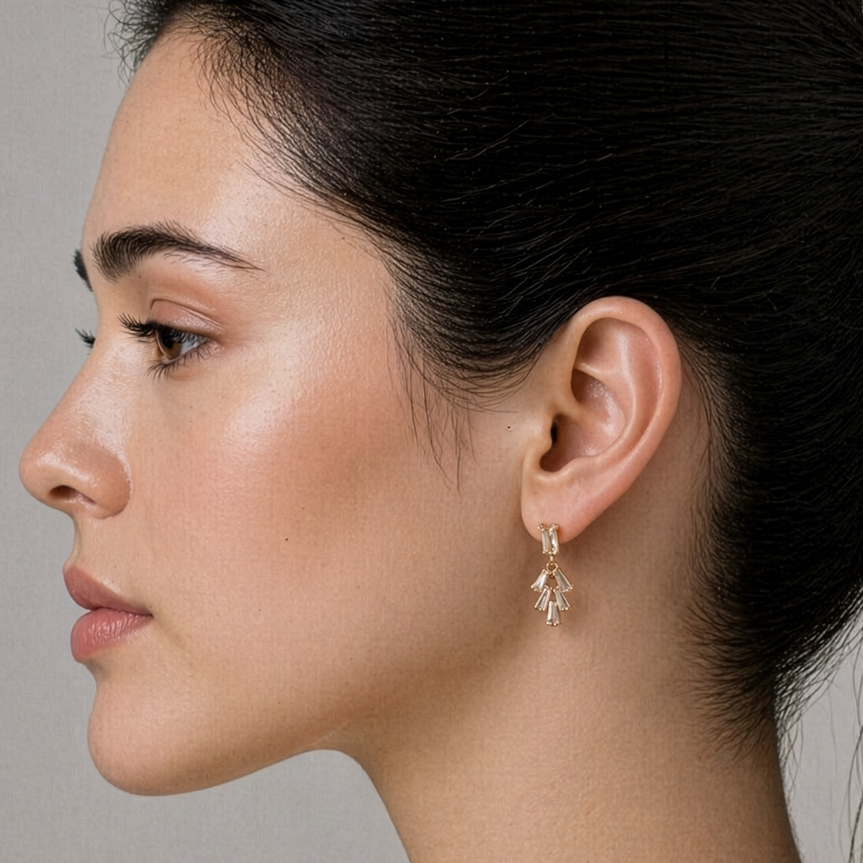 Art Deco Baguette Earrings
