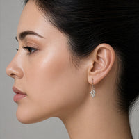 Art Deco Silver Earrings