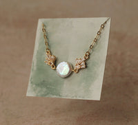 Art Deco Pearl Crystal Necklace