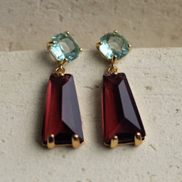 Cinnamon Sapphire Earrings