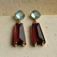 Cinnamon Sapphire Earrings
