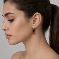 Cinnamon Sapphire Earrings