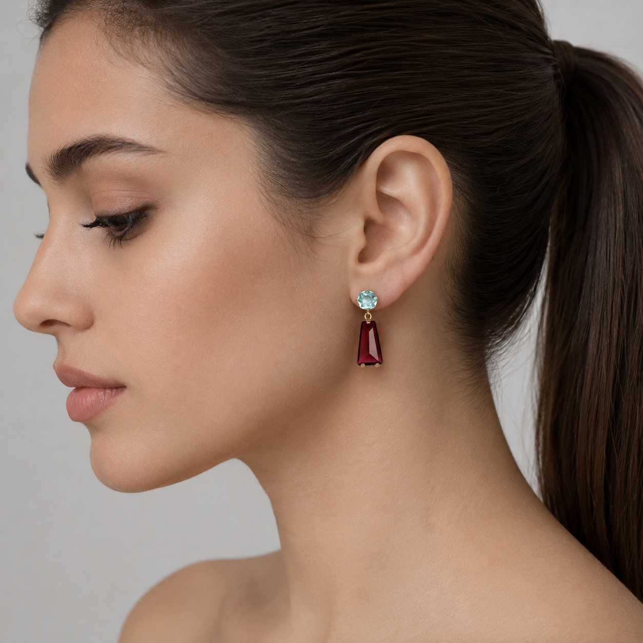 Cinnamon Sapphire Earrings