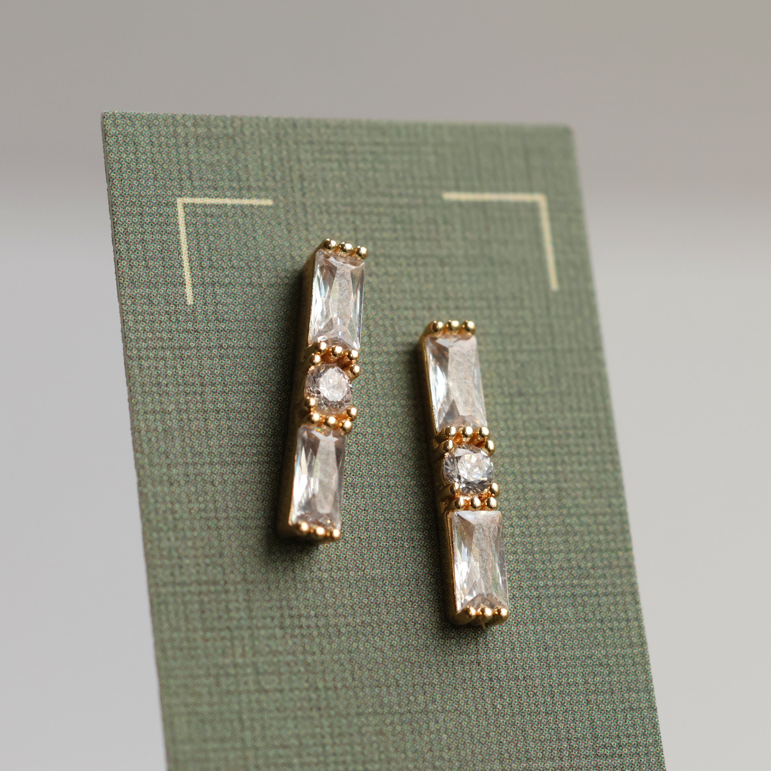 Classic Baguette Studs
