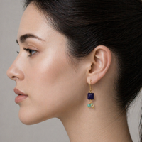 Cobalt Blue Charm Earrings