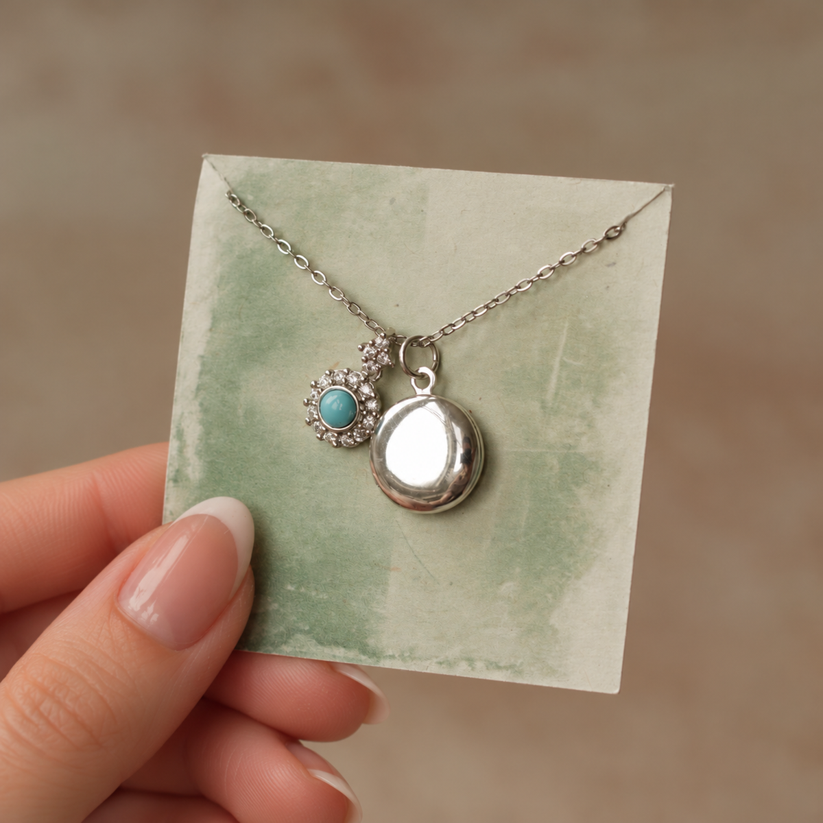 Turquoise Vintage Charm Locket