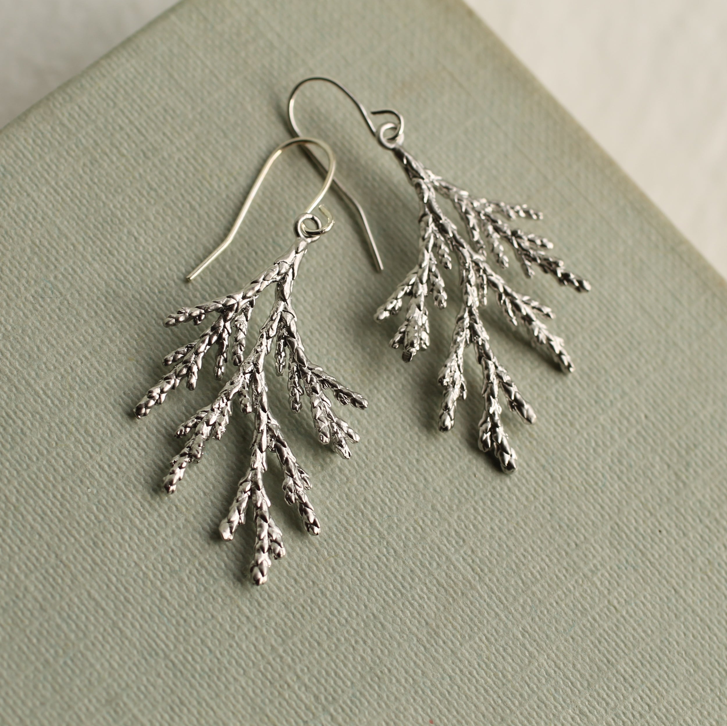 Fir Branch Botanical Earrings