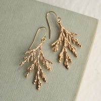 Fir Branch Botanical Earrings