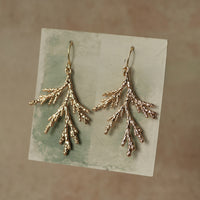Fir Branch Botanical Earrings