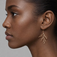 Conifer Branch Botanical Earrings