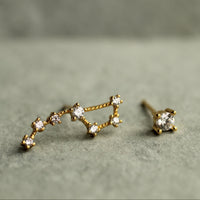 Big Dipper Constellation Stud Earrings