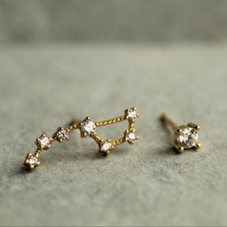 Big Dipper Constellation Stud Earrings
