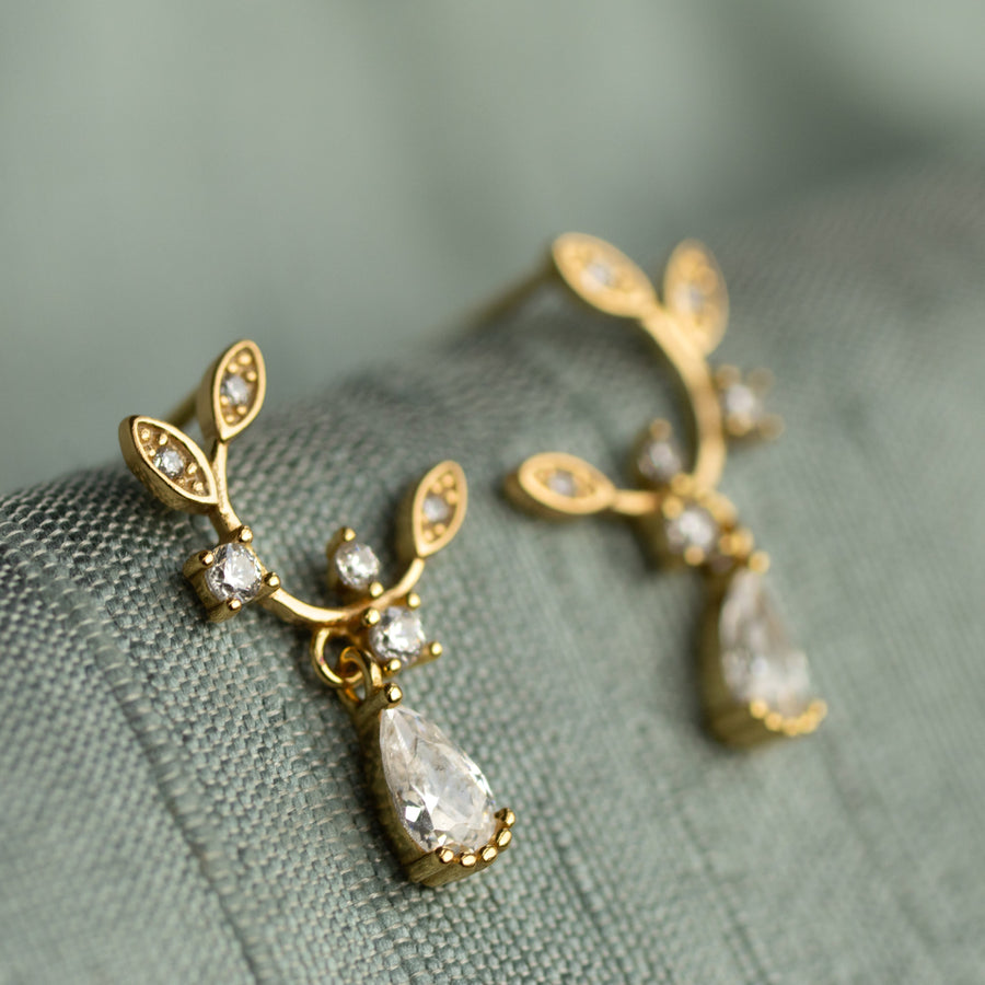Thorn Gold Stud Earrings