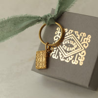 Custard Cream Biscuit Keyring
