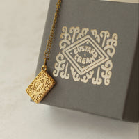 Custard Cream Biscuit Necklace