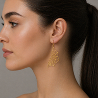 Gold Lace Earrings