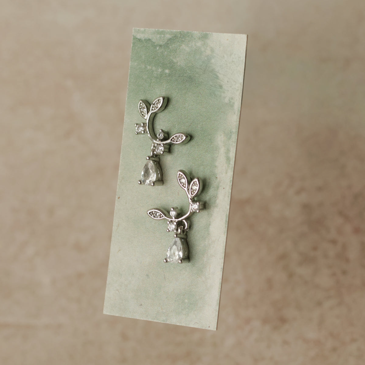 Silver Thorn Stud Earrings