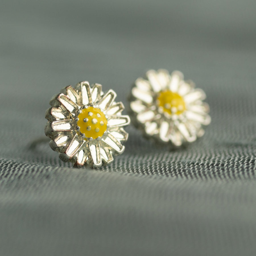 Daisy Enamel Stud Earrings