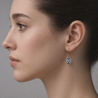 Blue Delft Tulip Earrings