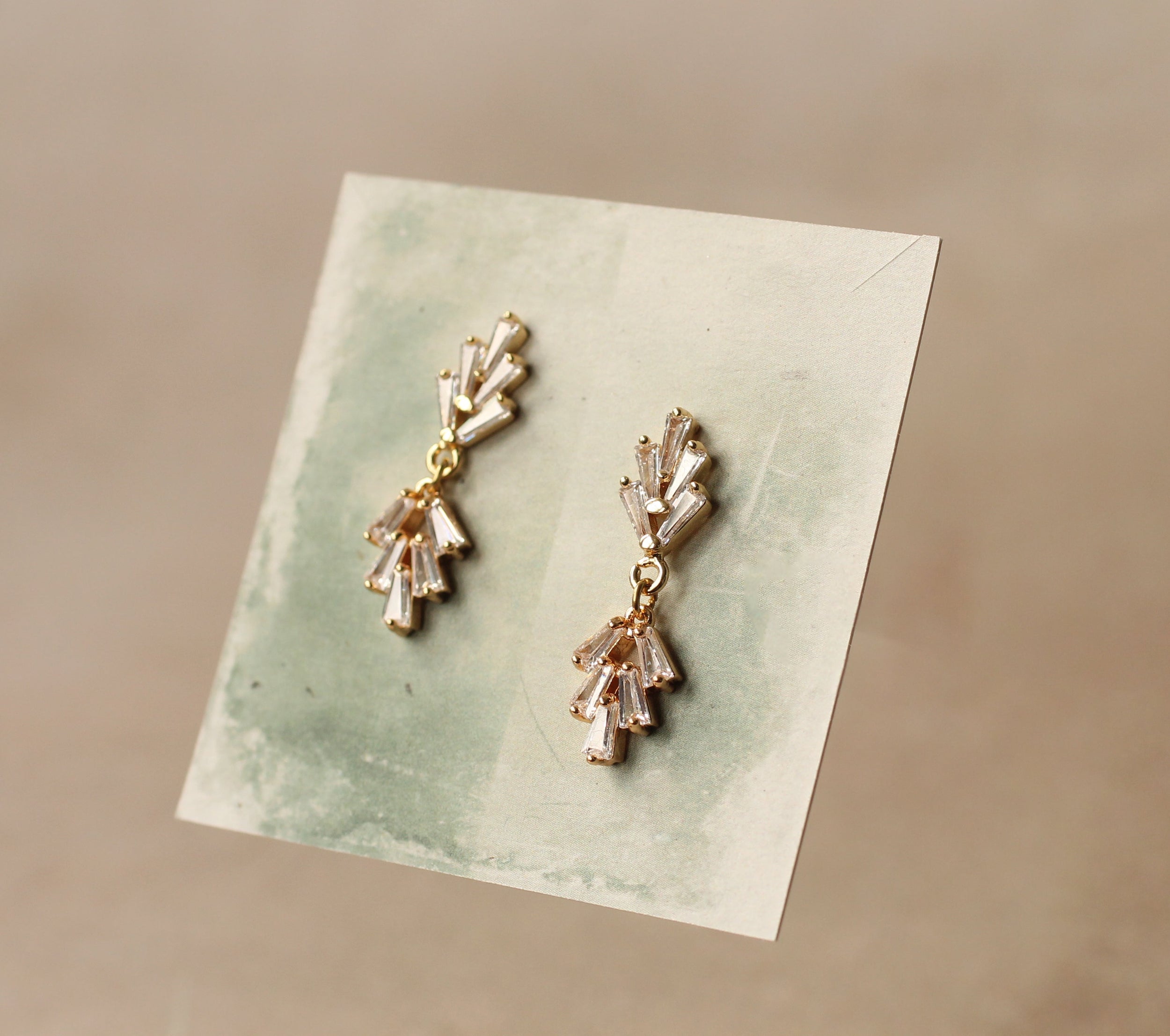 Art Deco Crystal Drop Earrings