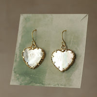 Pearl Heart Earrings
