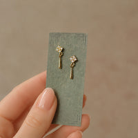 Edwardian Celtic Cross Stud Earrings