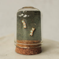 Opal Caterpillar Stud Earrings