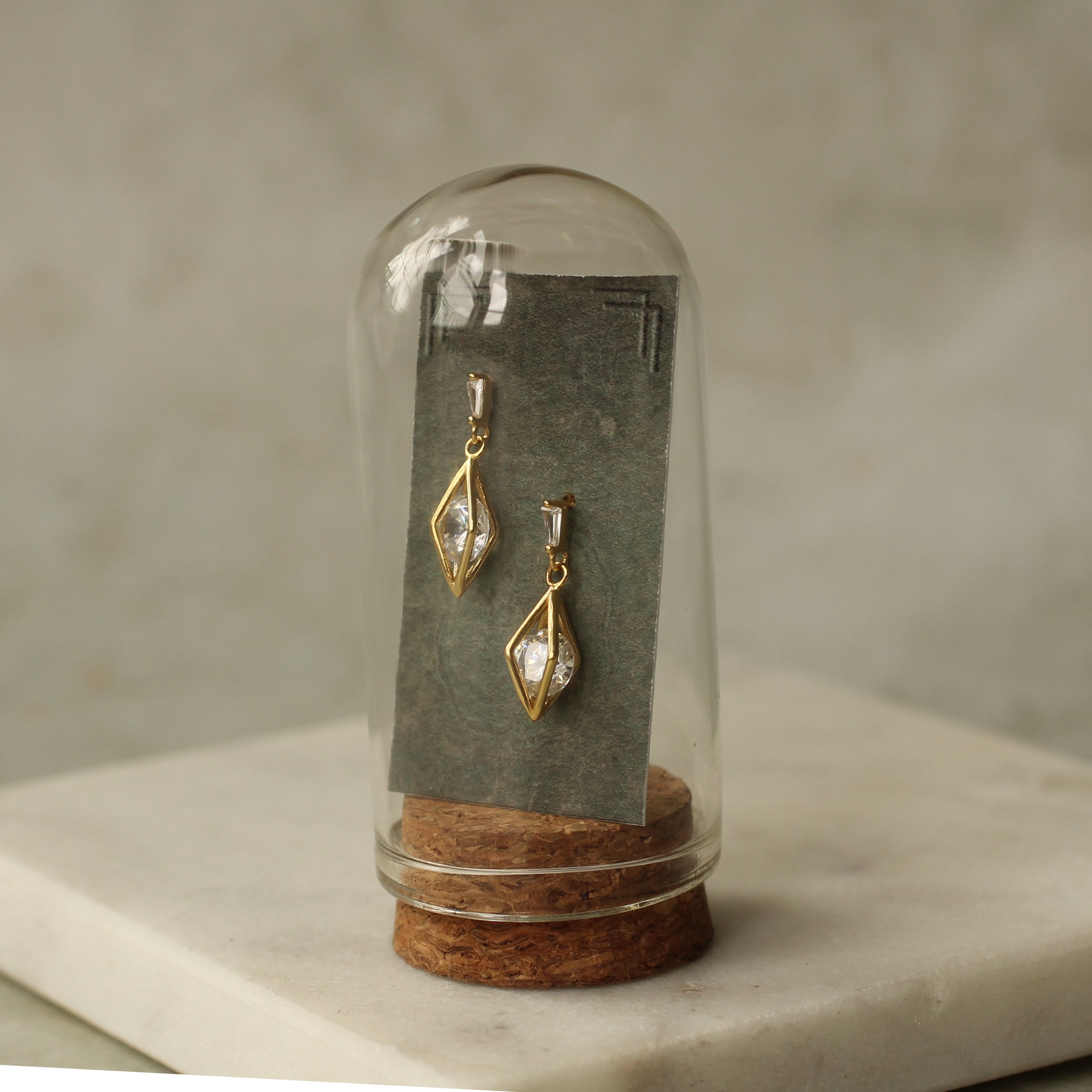 Rhombus Geometric Jewel Earrings