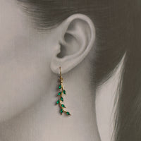 Emerald Branch Earrings