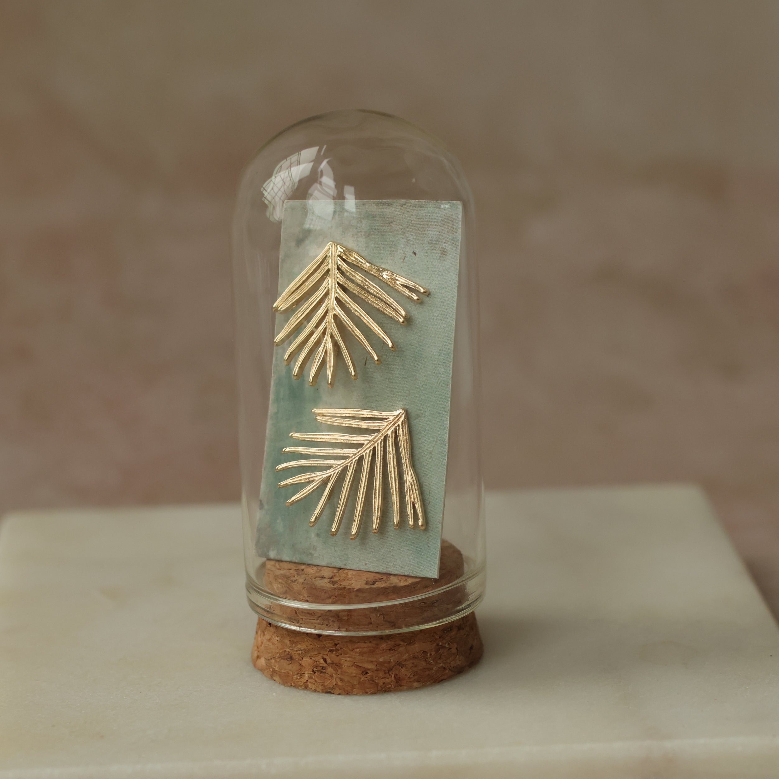 Pine Needle Fir Branch Stud Earrings