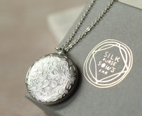 Silver Flower Locket