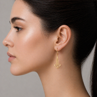 Art Nouveau Harp Earrings