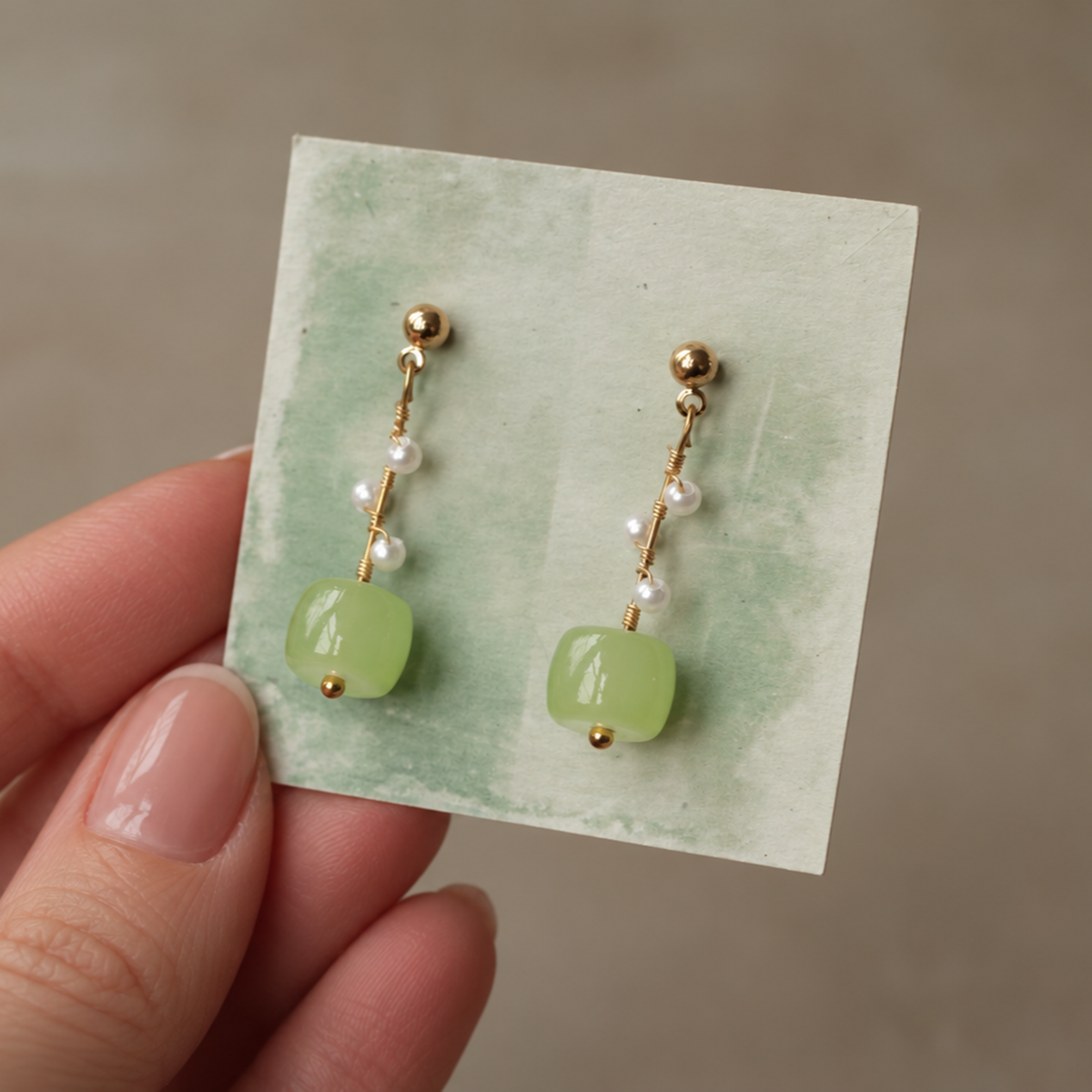Green Vine Earrings