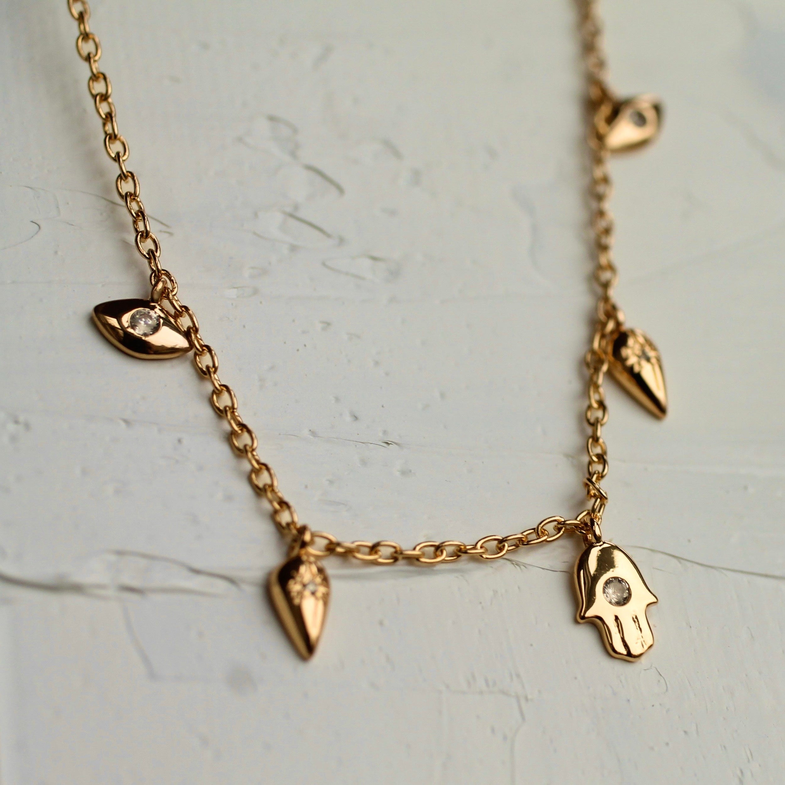 Hamsa Hand Charm Necklace
